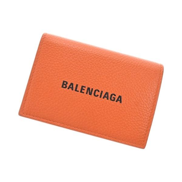 BALENCIAGA 三つ折り財布　美品　オレンジ BALENCIAGA オレンジ 三つ折り財布 - メルカリ