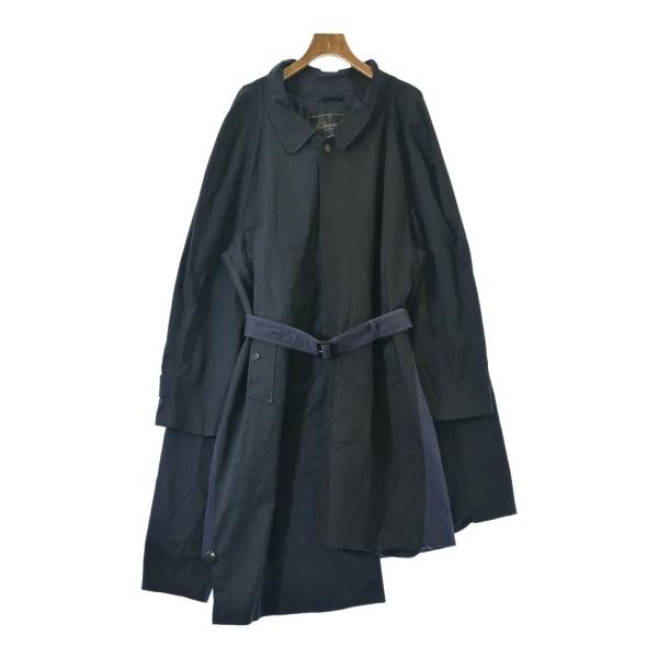 BALENCIAGA バレンシアガ トレンチコート M 紺 【古着】【中古】【送料無料】 BALENCIAGA（バレンシアガ） トレンチコート メンズ 中古 古着