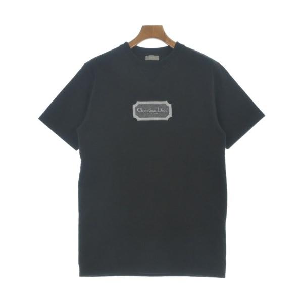 ディオールオム 黒 Tシャツ CDロゴ刺繍 DIOR メンズ M 半袖 Dior HOMME Homme Tシャツ・カットソー メンズ ディオールオム 中古