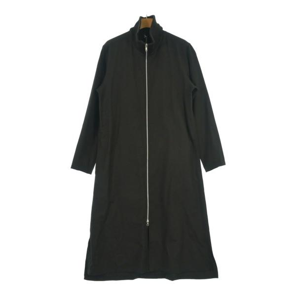 Ground Y グラウンドワイ　コート Ground Y - Ground Y チェスターコート -(XL位) 黒x白(総柄) 【古着