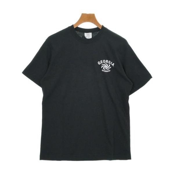 VETEMENTSヴェトモン　Tシャツ　ブラック　メンズL 正規品　中古品 VETEMENTS（ヴェトモン） VETEMENTS Tシャツ・カットソー メンズ 中古