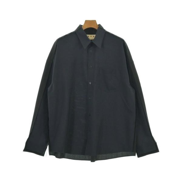 MARNI マルニ カジュアルシャツ XL 紺 【古着】【中古】【送料無料】 MARNI（マルニ） カジュアルシャツ メンズ 中古 古着 : RAGTAG Online
