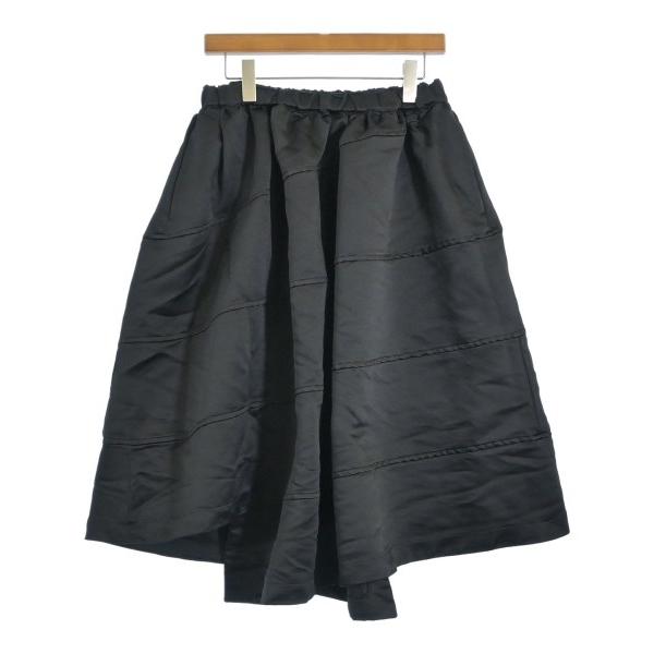 BLACK COMME des GARCONS ひざ丈スカート レディース ブラック  