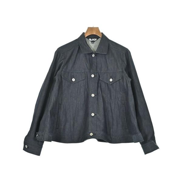 ブラック　コムデギャルソン　デニムジャケット　サイズL メンズ BLACK COMME des GARCONS デニムジャケット メンズ ブラック