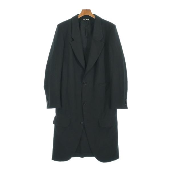 COMME des GARÇONS コムデギャルソン　黒 チェスターコート BLACK COMME des GARCONS チェスターコート メンズ ブラック
