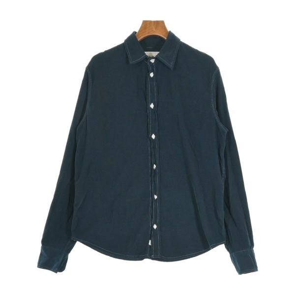 Frank&amp;Eileen フランクアンドアイリーン カジュアルシャツ XS 紺 【古着】【中古】【送料無料】 Frank&Eileen - Frank&Eileen フランクアンドアイリーン カジュアル
