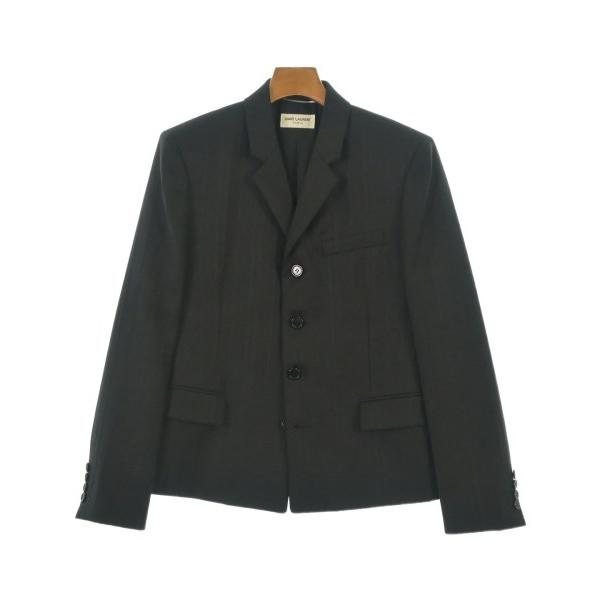 SAINT LAURENT PARIS テーラードジャケット 48 黒 Saint Laurent Paris テーラードジャケット メンズ サンローラン パリ