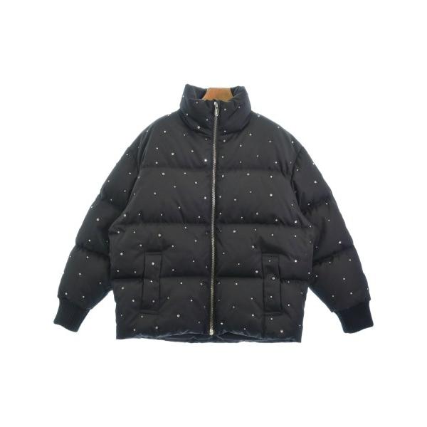 【訳あり】 M iumiu ブラックダウンジャケット miu miu（ミュウミュウ） ダウンジャケット/ダウンベスト レディース