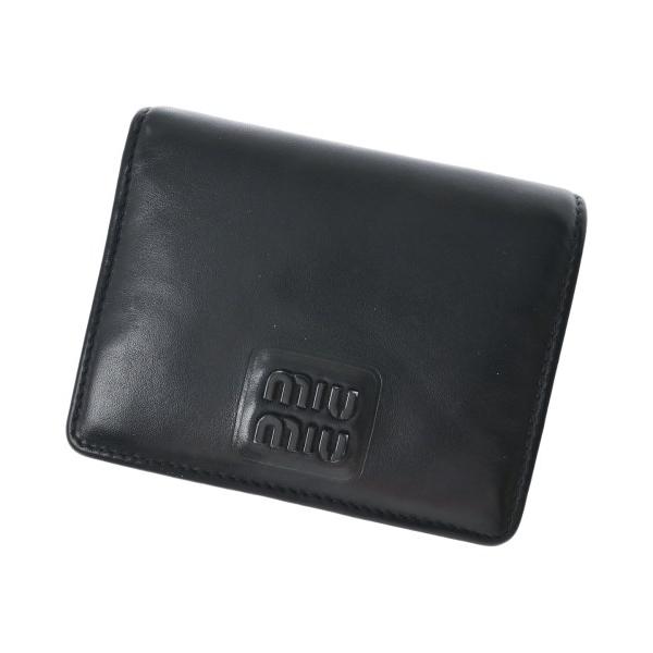 Miu Miu ミュウミュウ 財布・ケース  黒 【古着】【中古】【送料無料】 miu miu（ミュウミュウ） 財布・コインケース レディース 中古 古着