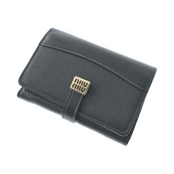 Miu Miu ミュウミュウ 財布・ケース  黒 【古着】【中古】【送料無料】 miu miu（ミュウミュウ） 財布・コインケース レディース 中古 古着