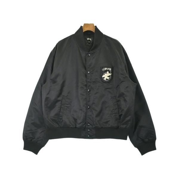 STUSSY スタジャン M ブラック STUSSY（ステューシー） スタジャン メンズ 中古 古着 : RAGTAG Online