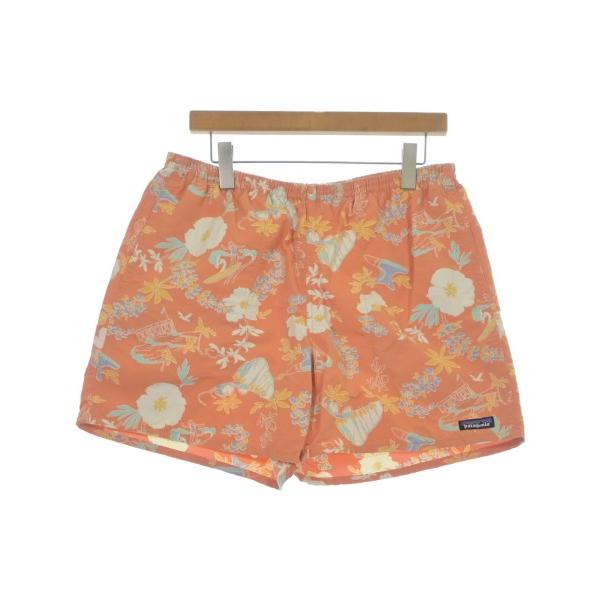 patagonia 花柄ショートパンツ オレンジ　S 5インチ patagonia（パタゴニア） ショートパンツ メンズ 中古 古着 : RAGTAG