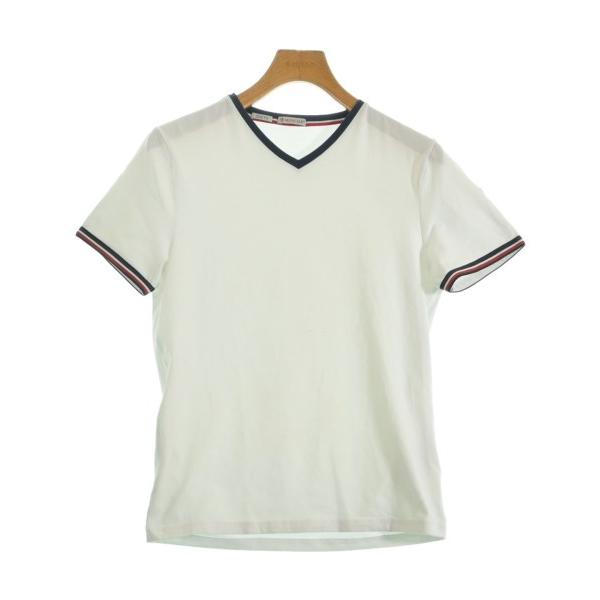 MONCLER ホワイト Tシャツ L 人気　メンズ　モンクレール MONCLER モンクレール メンズ Tシャツ LOGO T-SHIRT 091-8C00004