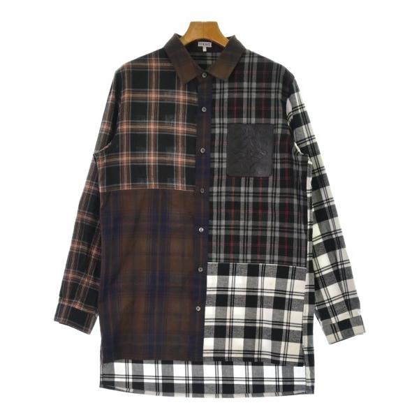 loewe シャツ　定価10万円　ロエベ　正規品　未使用品 ロエベ LOEWE シャツドレス ホワイト レディース LOEWE