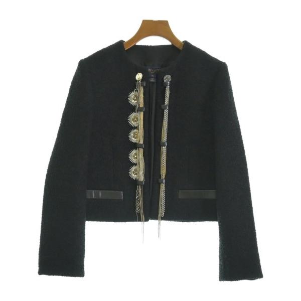 LOUIS VUITTON ルイヴィトン ノーカラージャケット レディース 【古着】【中古】 LOUIS VUITTON（ルイ・ヴィトン） ノーカラージャケット レディース
