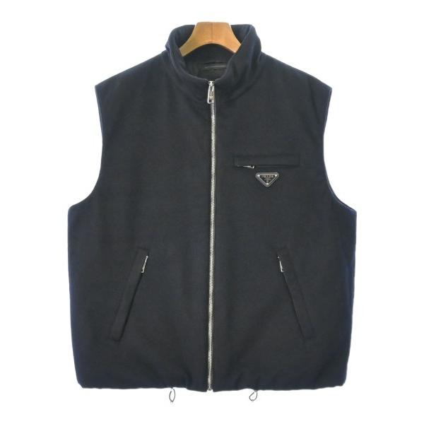 PRADA プラダ ダウンジャケット/ダウンベスト XL 黒 【古着】【中古】【送料無料】 PRADA（プラダ） ダウンジャケット/ダウンベスト メンズ 中古 古着