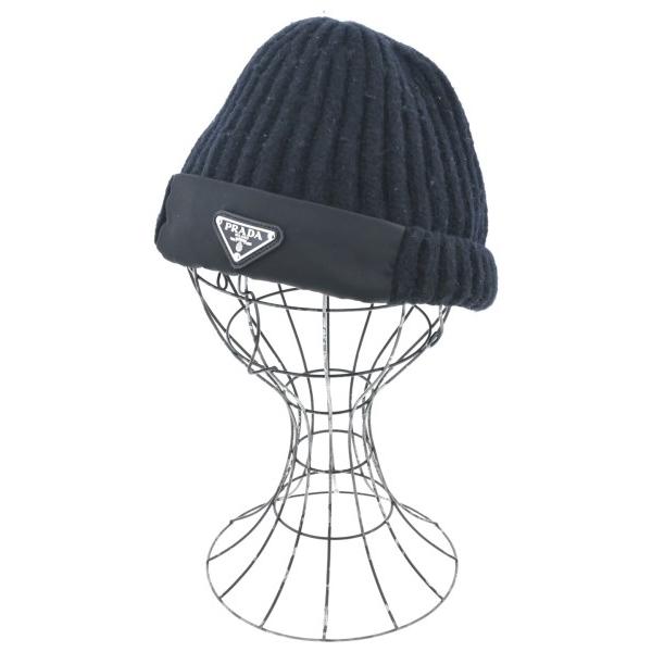 プラダPRADA ニット帽 ミッドナイト ビーニー PRADA（プラダ） ニットキャップ・ビーニー メンズ 中古 古着 : RAGTAG