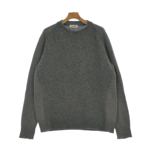 JIL SANDER タグ付 デザインニットセーター 40 ブラック JIL SANDER（ジルサンダー） ニット・セーター メンズ 中古 古着