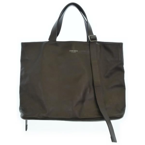 美品 GIORGIO ARMANI ジョルジオアルマーニ トートバッグ 鍵付き ブラウン系 メンズ 古着 中古 USED GIORGIO ARMANI トートバッグ メンズ ジョルジオアルマーニ 中古 古着