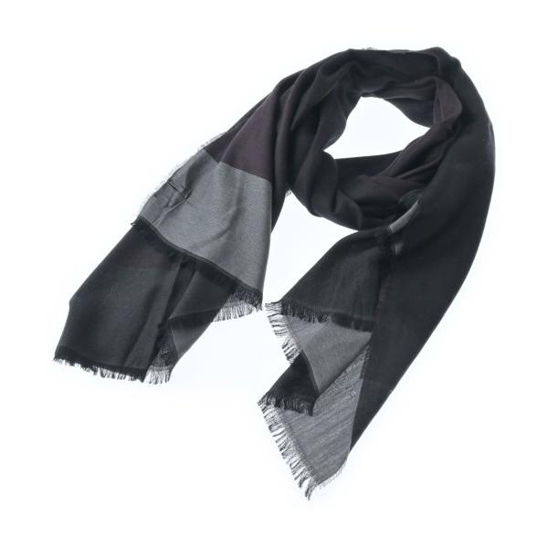 ARMANI COLLEZIONI アルマーニコレツィオーニ ストール  グレー 【古着】【中古】【送料無料】 ARMANI COLLEZIONI - ARMANI COLLEZIONI アルマーニコレツィオーニ