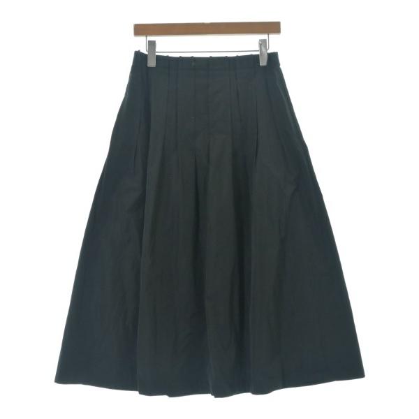 新品　レキップ　イナバヨシエ　ロングプリーツスカート　黒　日本製 L'EQUIPE YOSHIE INABA ひざ丈スカート レディース レキップヨシエ