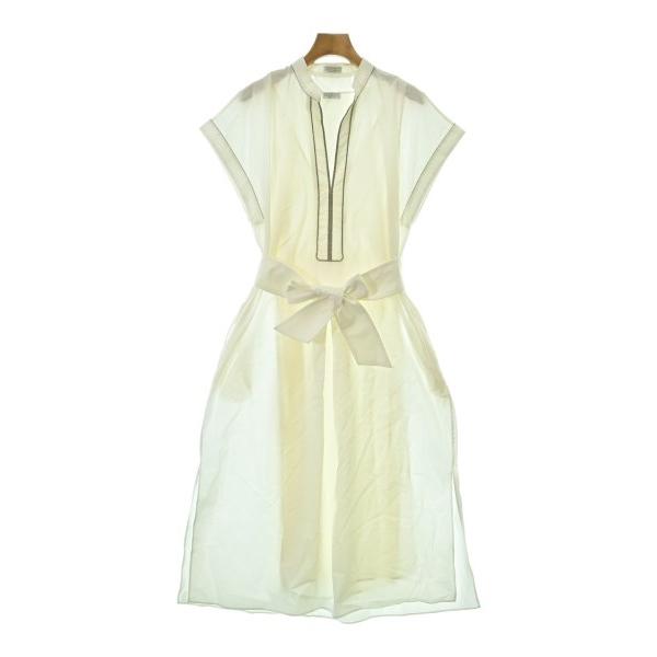 Brunello Cucinelli ブルネロクチネリ　コサージュ付ワンピース BRUNELLO CUCINELLI（ブルネロクチネリ） ワンピース レディース