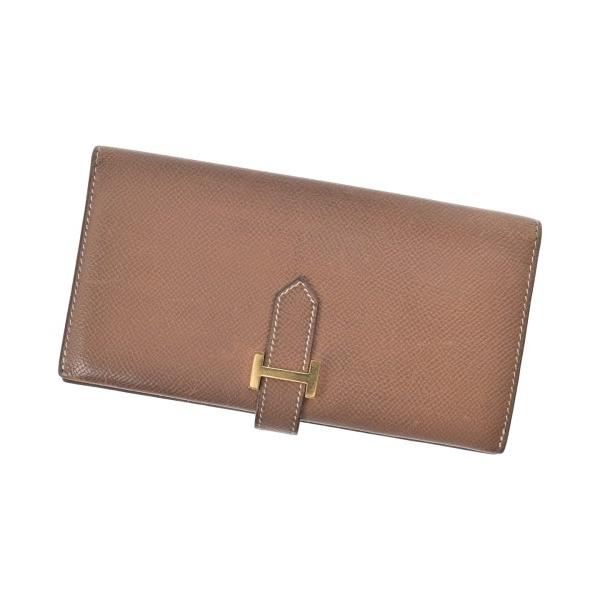 エルメス HERMES グレナン 財布 コインケース 正規品 ゴールド ブラウン