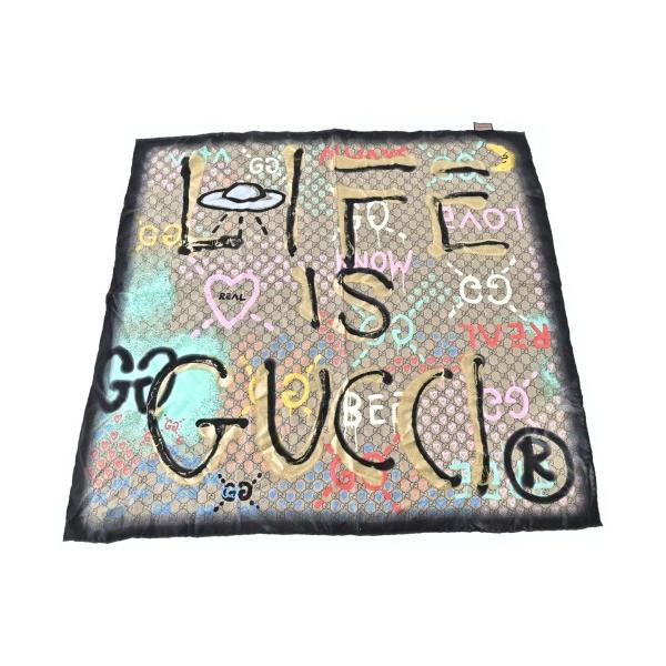 【未使用】 GUCCI グッチ バンダナ スカーフ マーブル模様 GUCCI（グッチ） バンダナ・スカーフ レディース 中古 古着 : RAGTAG