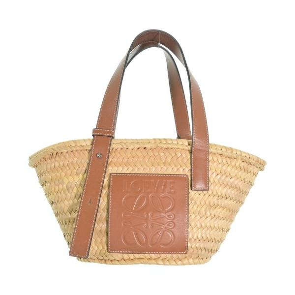 LOEWE ロエベ かごバッグ  ベージュ 【古着】【中古】【送料無料】 中古・古着通販】LOEWE (ロエベ) カゴバッグ ベージュ｜ブランド・古着