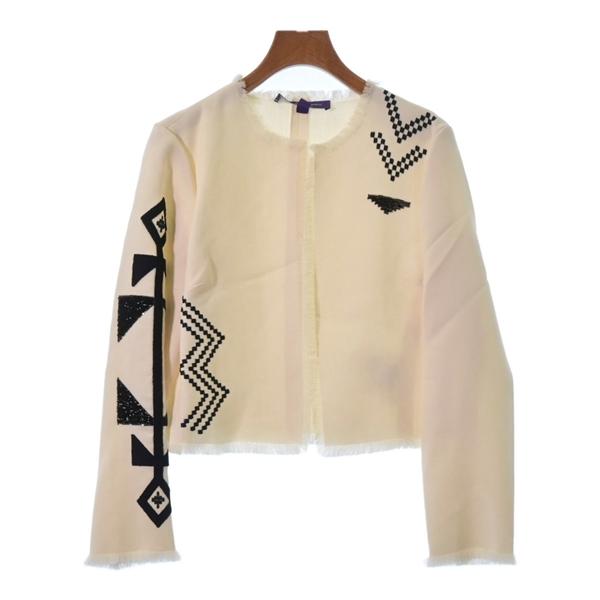 RALPH LAUREN PURPLE LABEL ノーカラージャケット レディース 