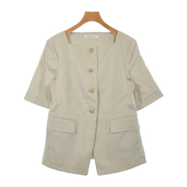 R’IAM-PLAGE リアムプラージュ ノーカラージャケット レディース 【古着】【中古】 R'IAM-PLAGE ノーカラージャケット レディース リアムプラージュ 中古