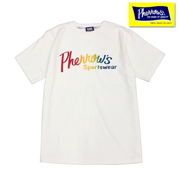 Pherrow's（フェローズ） Pherrow's Tシャツ 24S-PT1-G レインボー