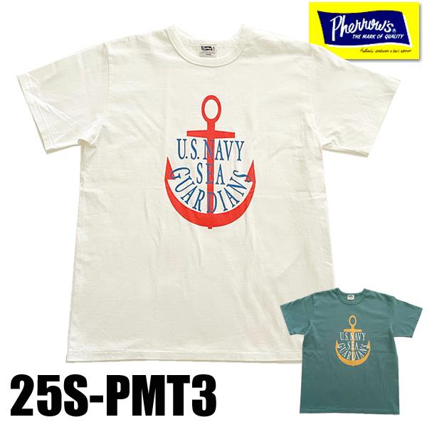 Pherrow's（フェローズ） Pherrow's Tシャツ 25S-PMT3 U.S.NAVY