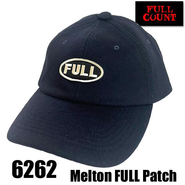 フルカウント FULL COUNT キャップ 6262 Melton FULL Patch Baseball Cap ベースボール 帽子 メルトン ウール アメカジ メンズ