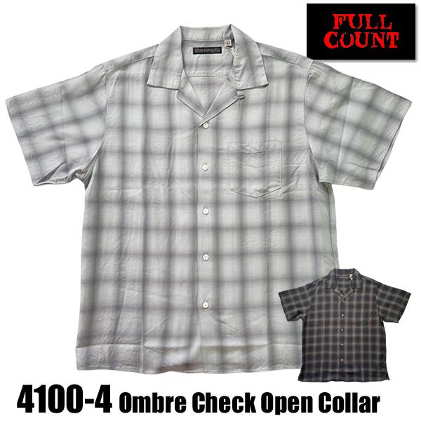 FULLCOUNT（フルカウント） オープンカラーシャツ 4100-4 Ombre Check