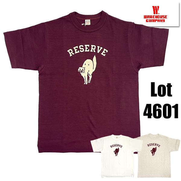 WAREHOUSE ウエアハウス Tシャツ Lot 4601 RESERVE 半袖 CATS 猫