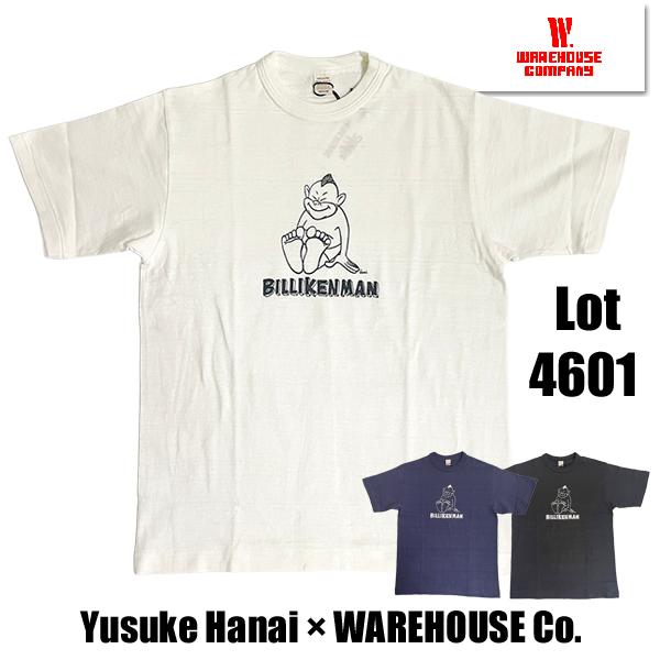 ウエアハウス WAREHOUSE Tシャツ Lot 4601 THE SITTING BILLIKENMAN Yusuke Hanai 半袖 アメカジ メンズ 正規品
