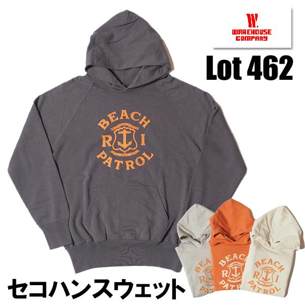 WAREHOUSE ウエアハウス スウェット パーカー Lot 462 BEACH WAREHOUSE ウエアハウス スウェット パーカー Lot 462 BEACH