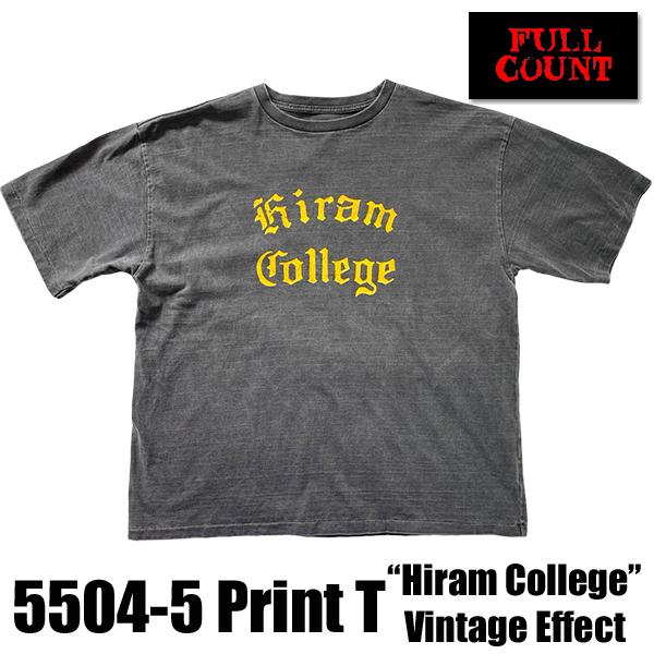 FULLCOUNT（フルカウント） FULL COUNT Tシャツ 5504-5 Print T Hiram