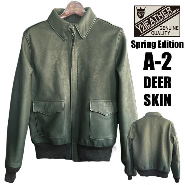 Y'2 LEATHER ワイツーレザー フライトジャケット Type A-2 OLIVE DEER
