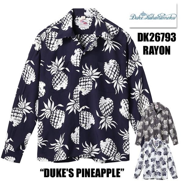DUKE KAHANAMOKU デューク・カハナモク アロハシャツ DK26793 長袖