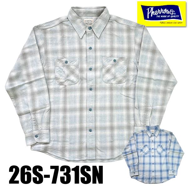 Pherrow's（フェローズ） ネルシャツ 26S-731SN チェック 春夏用