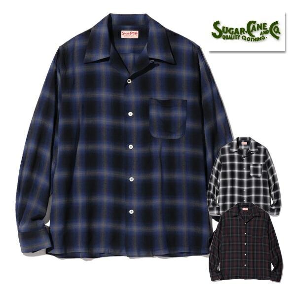 SUGAR CANE シュガーケーン オープカラーシャツ SC29120 オンブレー 
