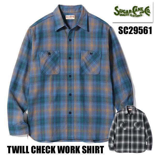 SUGAR CANE シュガーケーン ネルシャツ SC29561 TWILL CHECK WORK