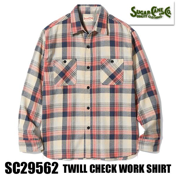 SUGAR CANE シュガーケーン ネルシャツ SC29562 TWILL CHECK WORK