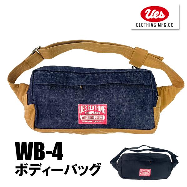 ues ウエス　デニム ショルダーバッグ ネイビー UES ウエス 23ozデニムショルダーポーチ EASY NAVY 812054