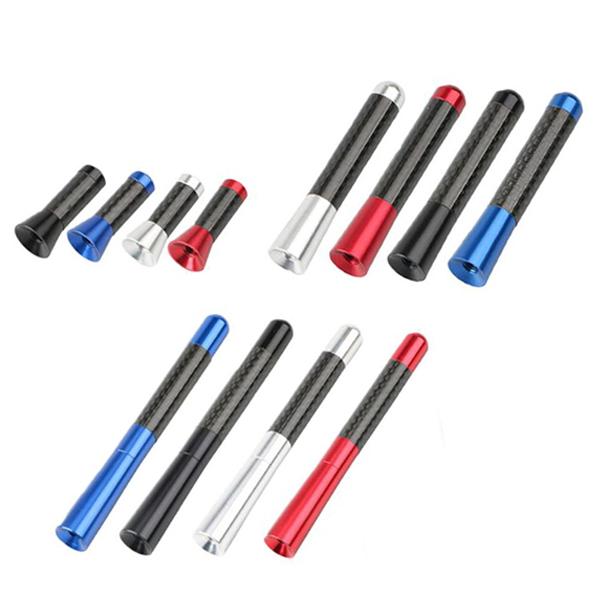 エブリイワゴン　H27/2- ショートアンテナ シルバー カーボン 汎用品