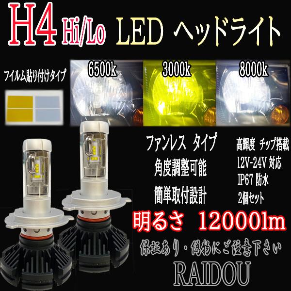 マツダ スクラム ワゴン H27.3- DG17ハロゲン車用 H4 Hi/Lo LED ヘッドライト 3色 フイルムタイプ