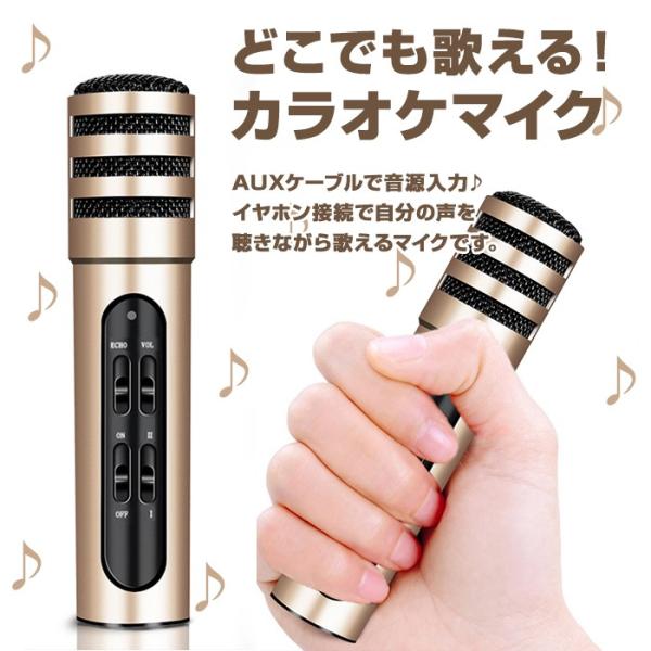 どこでも歌える カラオケマイク 高音質 Aux 音源入力 イヤホン接続 声を聴きながら歌える スマホ 録音対応 ヒトカラ練習 ノイズキャンセリング Rim Bgn C6 Buyee Buyee 日本の通販商品 オークションの代理入札 代理購入