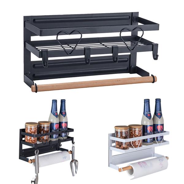 マグネット サイドラック キッチンペーパーホルダー 収納 磁石 冷蔵庫